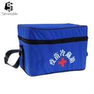 [Serenable] 12L Cooler Ice Storage /   Storage Box Ice Cooler Box Blue with Adjustable