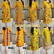 Modern Women's BATIK DRESS LIME Color LEMON Color Yellow Color