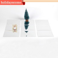 【Hclm】4 Pieces Hotel Wall Sticker Self Adhesive Decal Decoration Moisture Surface Waterproof Removable Kitchen Proof Mirror