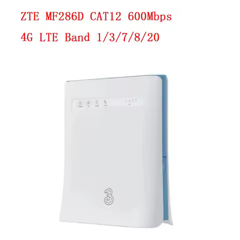 ZTE MF286D 4G LTE Router Wifi With 4G CPE Routers WiFi Hotspot Router with Sim Card Slot 2pcs antenn