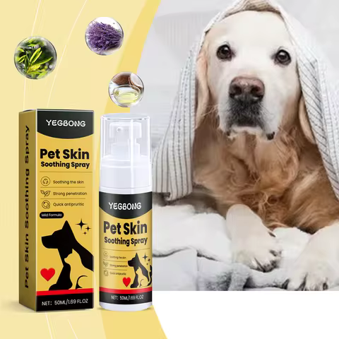 Pet Skin Care Spray Relieve Discomfort for Dogs Cat Flea Lice Control Alleviate Skin Scratching Lick