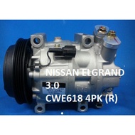 🔥READY STOCK 🔥NISSAN ELGRAND 3.0 CWE618 4PK (R) COMPRESOR