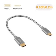 สาย USB C Micro USB Type C สายแปลง USB-C ถึง Micro USB OTG โฮสต์ USB-C ถึง Micro USB 2.0 ซิงค์ข้อมูล