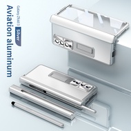 เกราะกันกระแทกเคสสำหรับ Samsung Galaxy Z Fold 4 Fold 3 5G เคสแม่เหล็ก2บานพับ Matel ฝาครอบรวมทุกอย่าง