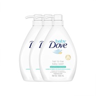 baby♂✧[BUNDLE] Baby Dove Hair to Toe Baby Bath Sensitive Moisturizing Baby Soap 1L x3 Special Offer