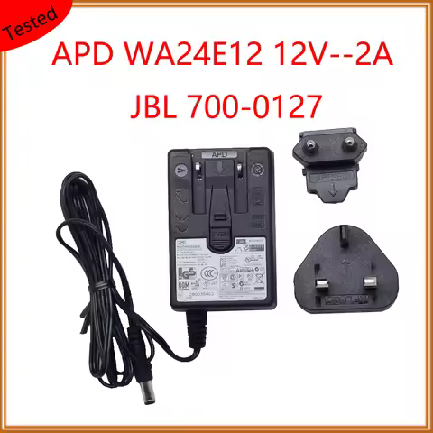 700-0127 WA24E12 12V 2A Supply Charger Power Supply Charger DC AC Adapters Switching For APD WA-24E1