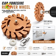 MUNDAUN Decal Eraser Wheel, 20mm Soft Wheel Car Adhesive Remover,  Rubber Eraser Wheel Glue Remover 
