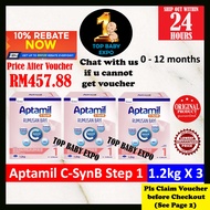 Aptamil C-SynB Step 1 (0-12 months) (1.2kg X 3) Exp: 03/2026