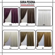 #3 Langsir Naco(1Mx1.3M)Ready Made Curtain!!!Siap Jahit Langsir,Langsir RAYA Kain Tebal 80% Blackout