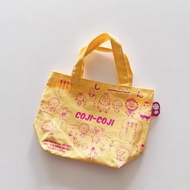 日本 COJI-COJI 黃色帆布 手挽袋