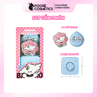 Set Bông Mút Amortals 100 Powder Puff Suit Extra Box (Size XL) Puppy