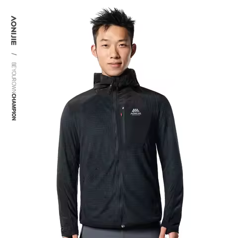 Aonijie Velvet Jacket Windproof Standing Collar Unisex Outdoor Breathable Light and Warm Running Hik