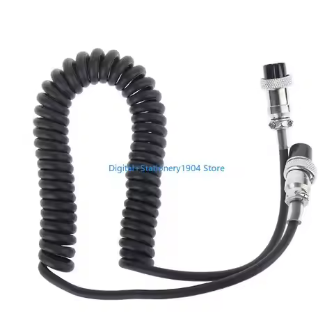 E06C Aviation Microphone Mic Cable for Kenwood Transceiver MC-60 MC-60A MC-90 TS-2000