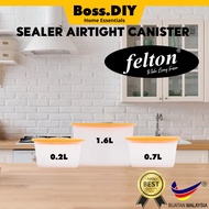 FELTON Random Colour 0.2L 0.7L 1.6L Sealer Airtight Canister (SAC869) (SAC870) (SAC871)