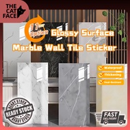 Local Shipping 30x60cm Kitchen Wall Sticker Waterproof Marble Design Wallpaper for Bathroom and Dapu