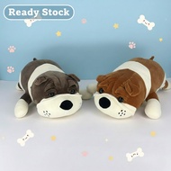 (55cm) Squishy Lie-Down Bulldog – Ultra Soft Long Pillow Plushie