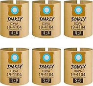 6-Pack High-Efficiency DXVA19-4104 Vacuum Filter Bags Replacement for DEWALT 5-8 Gallon Wet/Dry Vacu