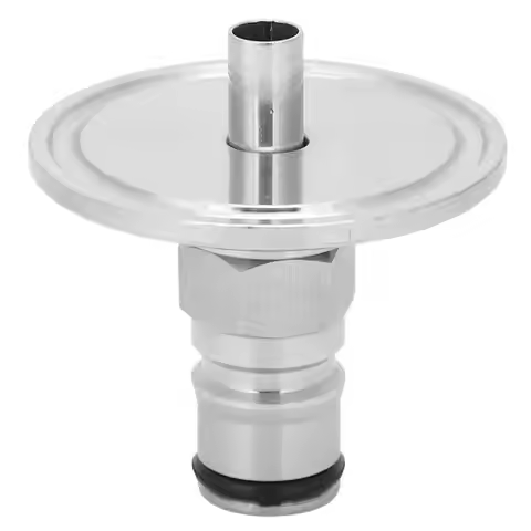 1.5in Gas/ Liquid Stainless Steel Lock Post Adapter Clamp to Connector Adapter Beer Brewing dispense