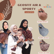 Cuddle Me GeosFit Air Gendongan Bayi Samping M Shape Cukin Sling Pouch Adjustable Air Mesh Newborn B