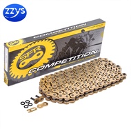 525H-O-120L 525H-X-120L Golden Chain With O-type X-type Oil Seal Motorcycle Universal Chain 525 H O 