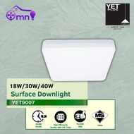 YETPlus Surface Downlight YET9007 LED Lamp Light Ceiling Square 吸顶灯 - White (18W/30W/40W/6500K/3500K