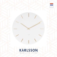 荷蘭Karlsson Wall clock 45cm Charm white 白色配金色刻度掛鐘