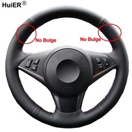 Hand Sewing Steering Wheel Cover For BMW E60 530d 545i 550i E61Touring E63 E64