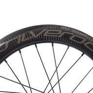 ชุดล้อคาร์บอน SR40C ซิลเวอร์16in บวกดิสก์เบรก349ผ่านเพลา74มม. 142มม. สำหรับล้อจักรยานพับได้ JAVA NEO