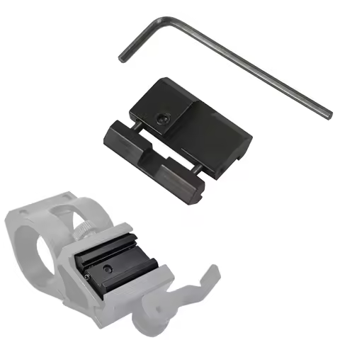 Tactical Scope Adapter 11mm Dovetail to 20mm Weaver Picatinny Rail Mount Base Snap in Rail Scope Mou