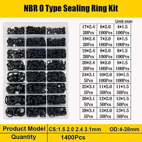 NBR O Ring Nitrile Rubber Black O-Ring Oil Wear Resistant Waterproof Sealing Gasket Faucet Pipe Car 