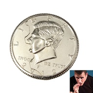 Qearl Magic Close-Up Street Trick Bite Coin Bite And Restored Half Dollar illusion