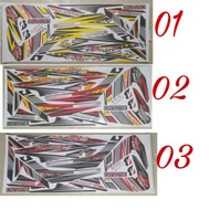 Sticker/stripe Suzuki belang 150