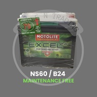NS60 / B24 MOTOLITE EXCEL BATTERY
