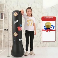 Bao trụ đấm bốc tự cân bằng cho bé vận động [Tặng kèm bơm] BT02