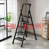 Ladder Household Safety Folding Stair Thickened Indoor Trestle Ladder Stairs Telescopic Ladder Step Ladder Multifunctional Step Stool Ladder