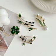 Panda Brooch Shirt-Panda-H