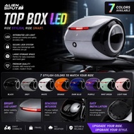 Alien Siput Top Box Led 35L Aluminium Motorcycle Universal Colourful Cantik Top Box With Led