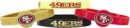 Aminco NFL San Francisco 49Ers Silicone Bracelets, 4-Pack