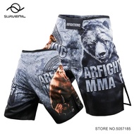MMA Boxing Shorts Ferocious Tiger Muay Thai Mma Shorts Breathable Gym Fitness Sports Fight Shorts BJ