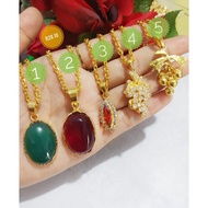 24K CRYSTAL PLATED GOLD NECKLACE