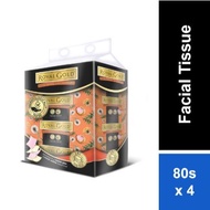 Royal Gold 3 Ply Twin Tone Facial Tissue 80s x 4