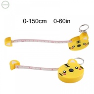 Cute Animal Shape Cartoon Tape Measure with Key Ring Measure up to 150cm 60 Inch