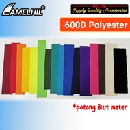 (1 Meter) Waterproof 600D Polyester High Quality Oxford PVC Kain Fabric for DIY Craft Bag Beg