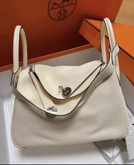 Hermes lindy 30 奶油白 銀扣 Z刻 原膜