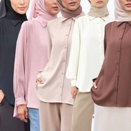 Poplook Giulianna Front Button Shirt