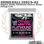 Ernie Ball 2593 Super Slinky Flatwound Electric Guitar Strings 9-42 | Electric Guitar Strings