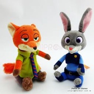 迪士尼 動物方城市 Zootopia 尼克 Nick 狐狸 哈茱蒂 兔子 娃娃 玩偶