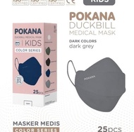 Masker Pokana Duckbill Anak Dark Grey