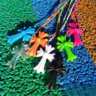 Passed Edition Anniversary Cross Color Necklace Tokyo Aoyama Retro Limited Resin All-Match Trendy Po