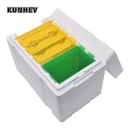 KUNHEV Beekeeper Garden Pollination Box, Foam Bee Hive Box Beekeeping Equipment Queen Bee Breeding B